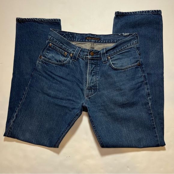 NUDIE Average Joe NJ1695 Organic Denim 32W 32L - Picture 2 of 13